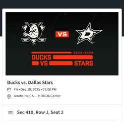 Anaheim Ducks Vs 