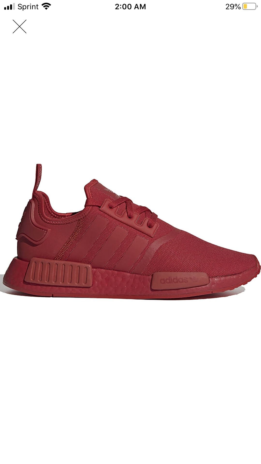 Adidas red scarlet nmd r1 size 11 DS brand new /// Yeezy