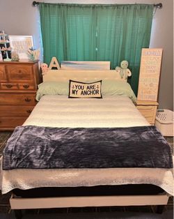 Queen frame and mattress