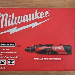 Milwaukee M12 Brushless Rotary Tool Kit