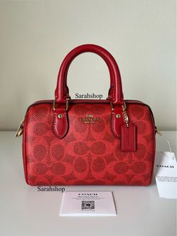 Coach Mini Rowan Crossbody Bag In Signature Canvas