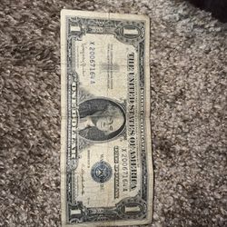 1957 1$ Blue Seal Note 