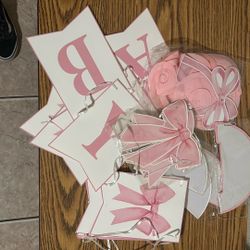 Welcome Baby Pink Bow