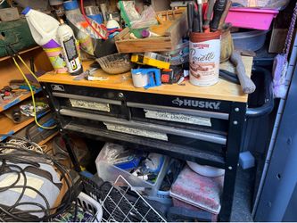 Husky Tool Cart + Milwaukee Screwgun