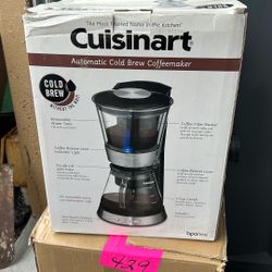 Cuisinart automatic, cold brew, coffee maker