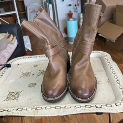 Vince Camuto Leather Boots. 9 Wide