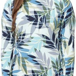 NEW XXL 2X Hang Ten UPF 50 Long Sleeve Mint Green Top Tunic