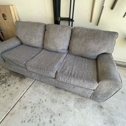 GRAY THREE SEAT COUCH