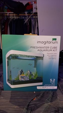 Imagitarium freshwater cube aquarium kit 5.2 Gallon for Sale in