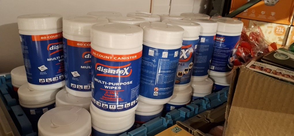Disinfectant Wipes $1 Each Ot Whole Box If 24 Canisters $10