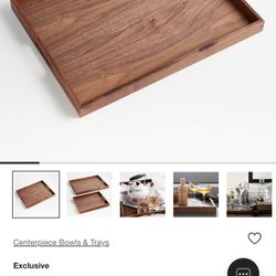 Crate And Barrel Large Willoughby Serving Trays