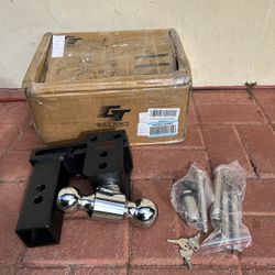 New GETEEN Trailer Hitches, Adjustable Trailer Hitch Ball Mount  5” Drop 