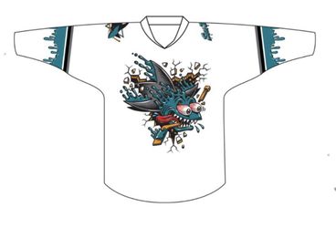 San Jose Sharks 2019-20 Artist Collection - Sharks Shirsey
