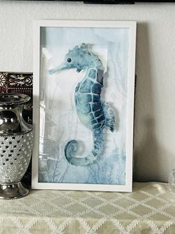 Framed Seahorse Art