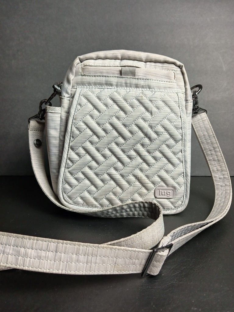 Lug Flapper Quilted Nylon Crossbody / Belt Bag Heather Gray (EPC)
