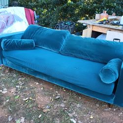 Nice Dark Blue 7-ft Couch