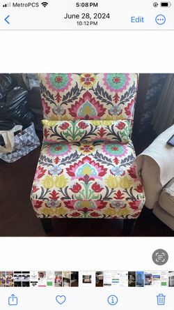 Queen Size Headboard And Armchair 