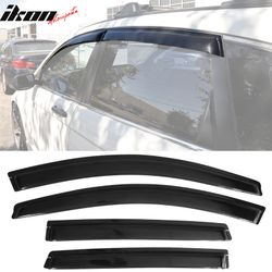 Fits 2007-2011 Honda CR-V Window Visor Acrylic Sun Guard Rain Deflectors 4PC Set