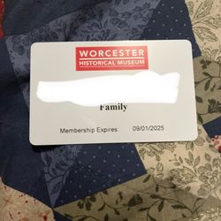 Worcester Historical Museum Family Pass