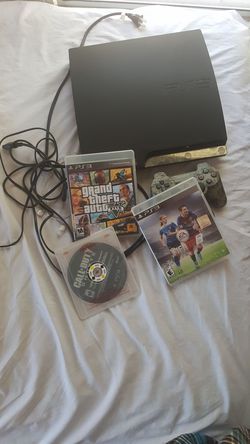 Ps3 comes with all connections fifa 16, gta v, call of duty ghosts