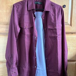 Red Dress Cowboy Shirt