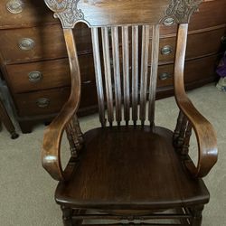 Antique Wooden Rocking Chair