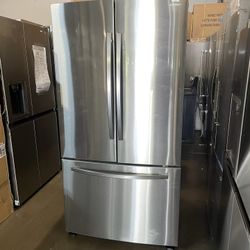 ❄️ NEW Samsung - 28 cu. ft. Large Capacity 3-Door French Door Refrigerator Fridge - Stainless Steel