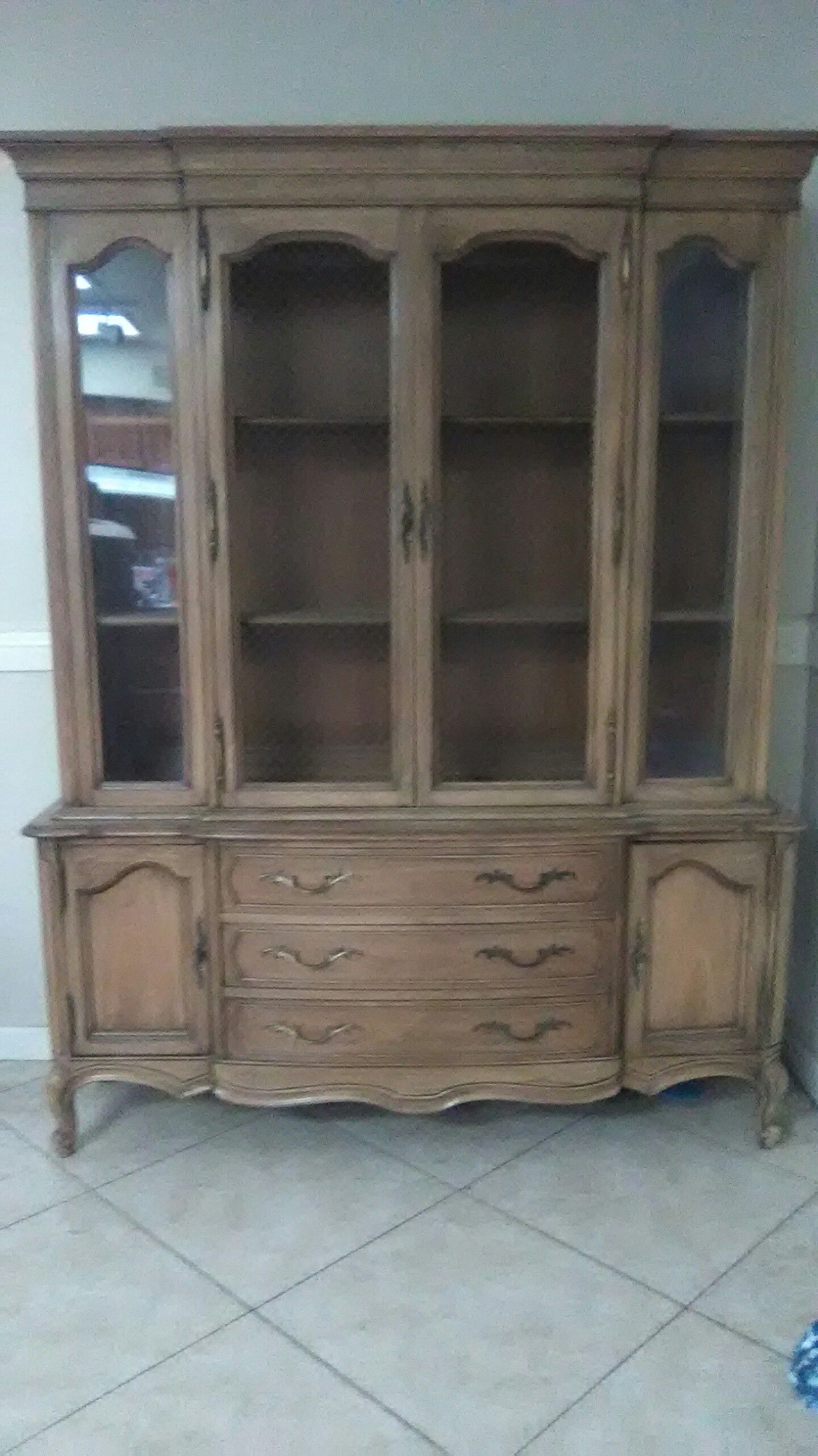Oak wood hutch