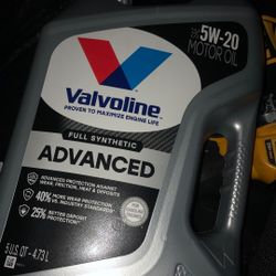 Valvoline 5w -20 Motor Oil 