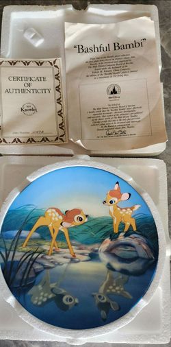 Knowles Bashful Bambi Limited Edition Collector Plate