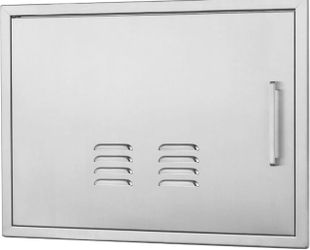 Outdoor Ventilated Kitchen Doors, 23 Inches Wide x 17 Inches High, Stainless Steel Single Access Grill Door with Left Opening, Flush Mount Brand new E