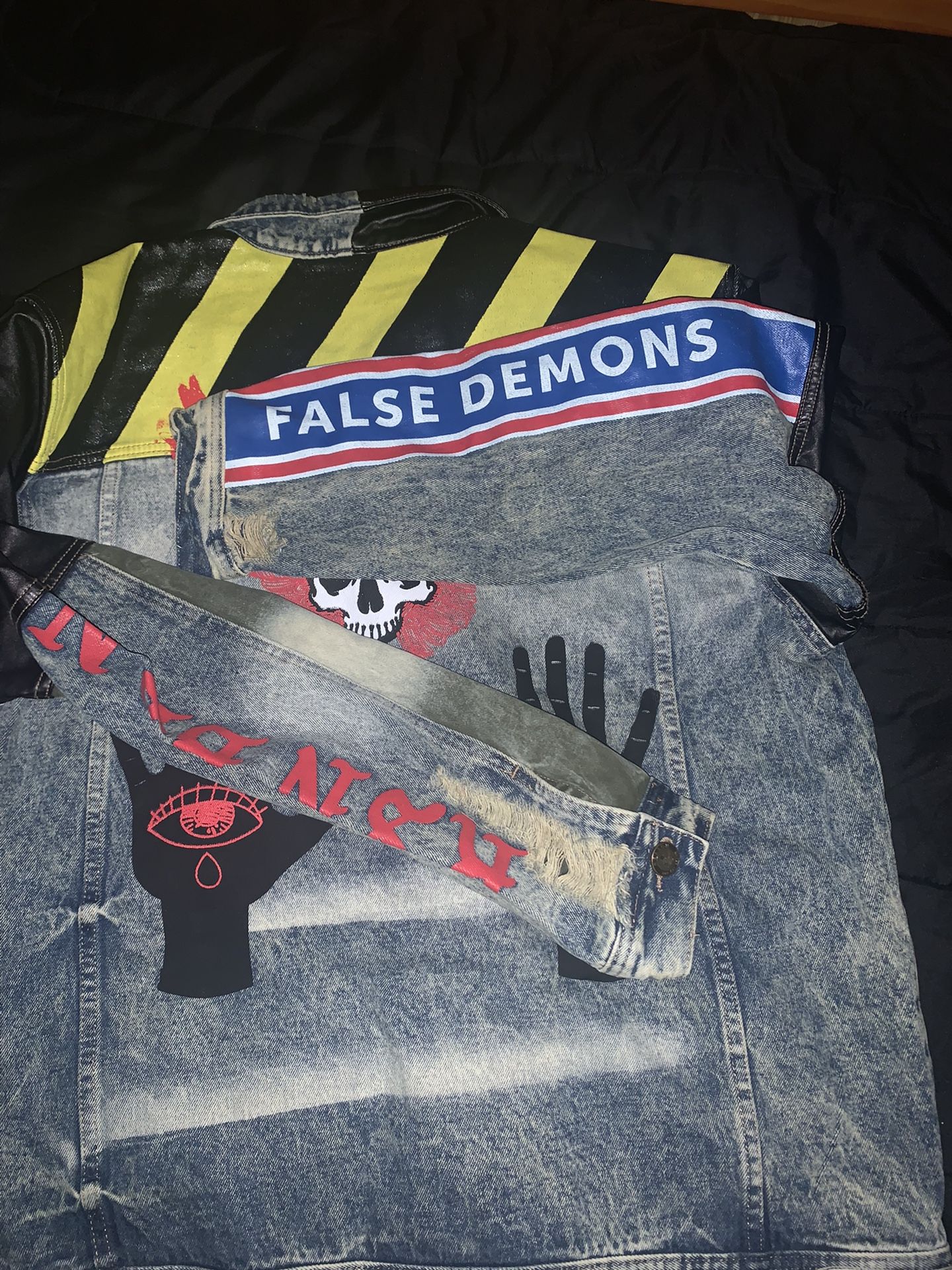 Men Brand New Reason Denim jacket