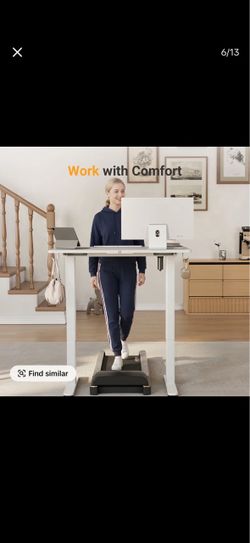 CLAIKS Ergonomic Adjustable Electric Standing Desk - Rectangular Industrial Multi-Size 32"/40"/48" Adjustable Desktop