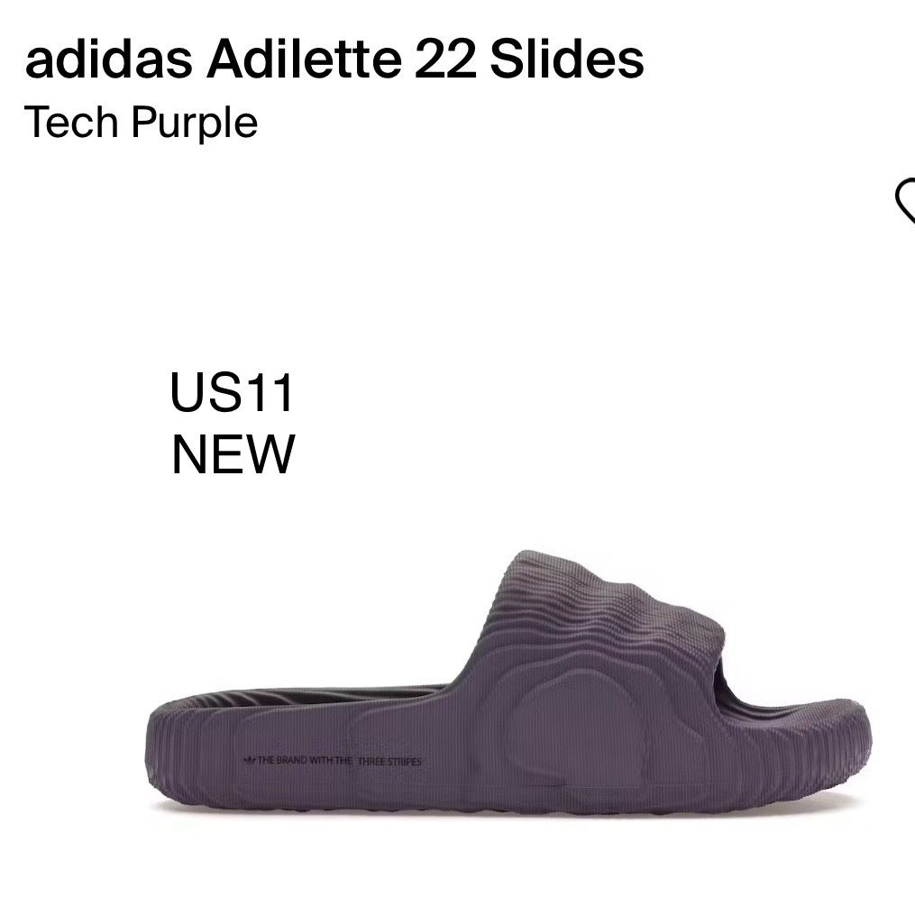 Adidas Adilette  22 Slides US11 New