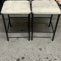 26”h 2 Good Condition Barstools