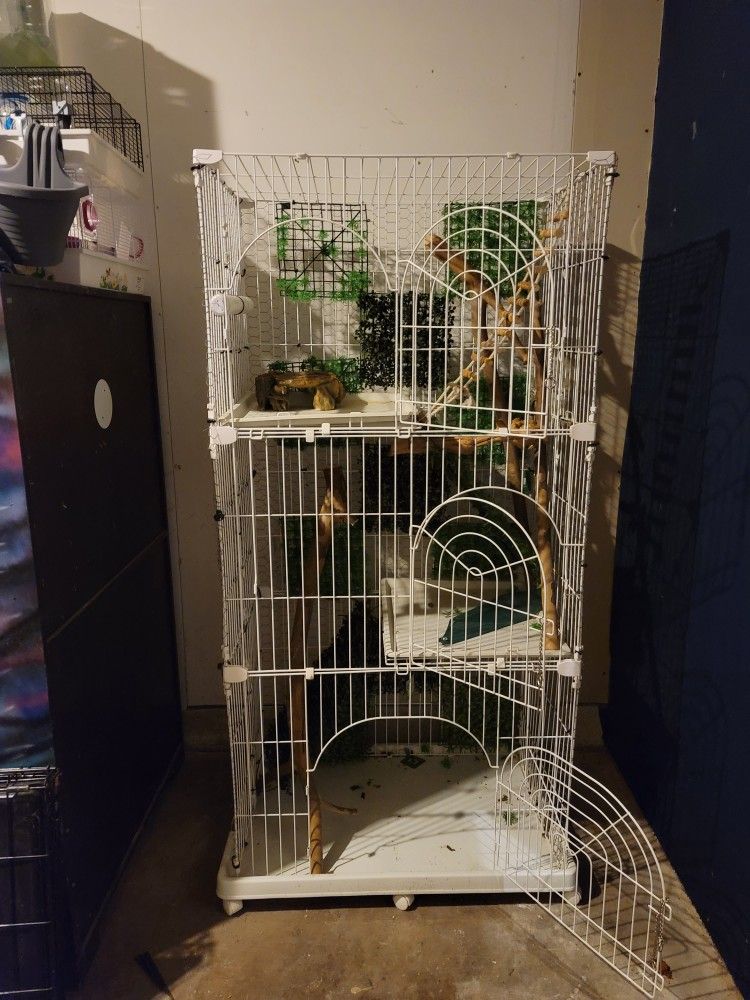 3 Tier Animal Cage - BIRDS/ RABBITS/LRG REPTILES