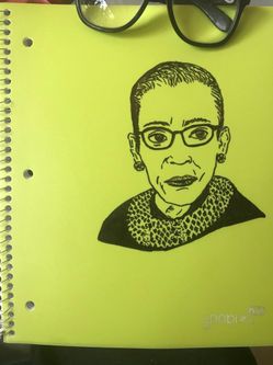 Ruth Bader Ginsberg Hand drawn Notebooks