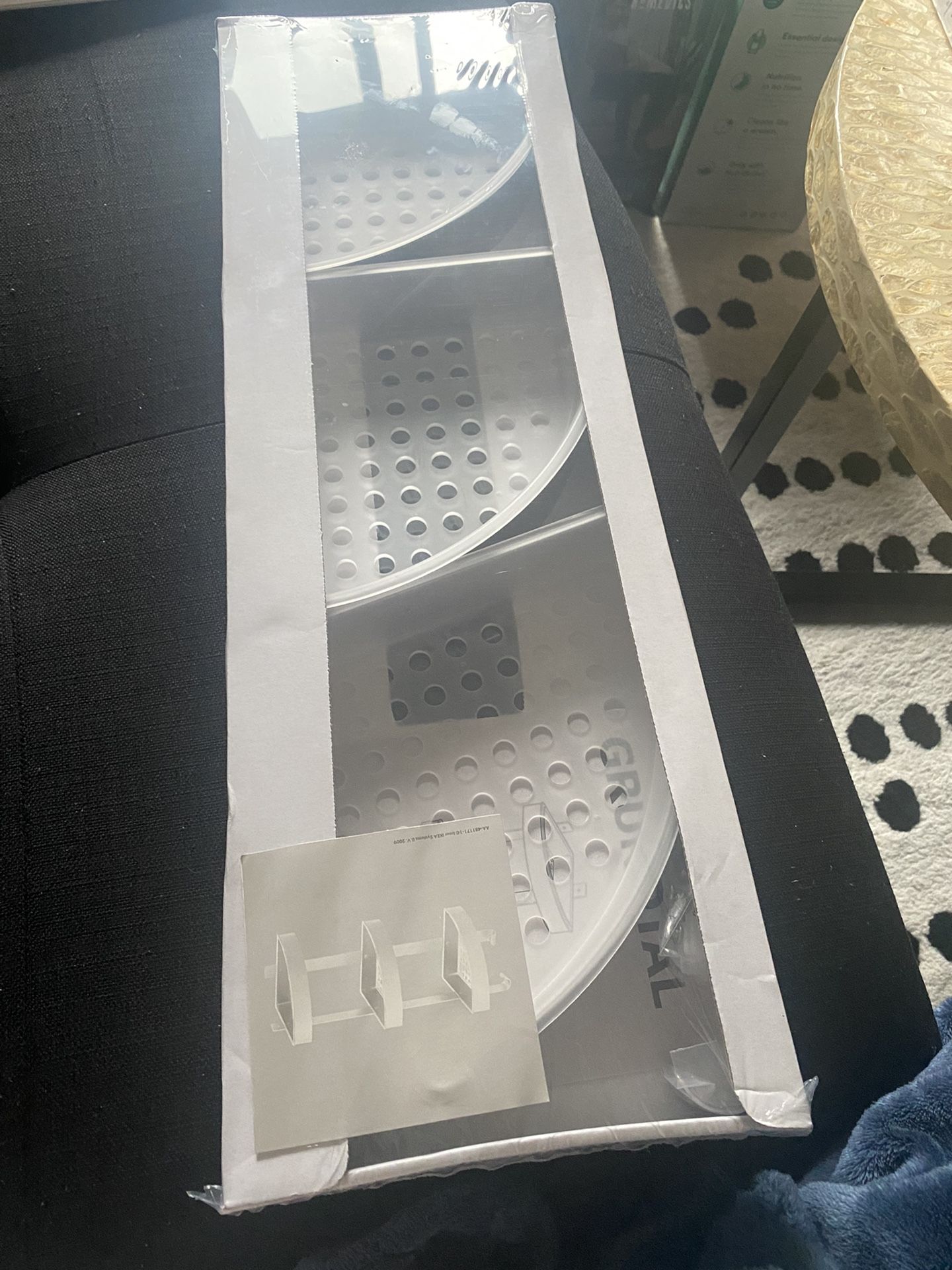 Grundtal Corner Shelf Stainless Steel