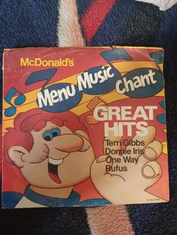 McDonald's Menu Music Chant Great Hits Vinyl LP Record