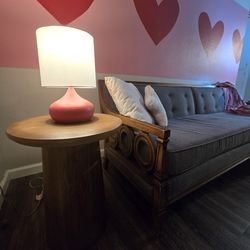 1970s tufted gray extra ling couch and matching tables