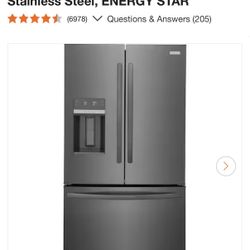 28 Cu. Ft. Standard Depth French Door Refrigerator in Black Stainless Steel, ENERGY STAR