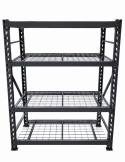 4-Tier Heavy Duty Steel Wire Shelving Unit