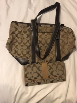 Coach purse and wallet