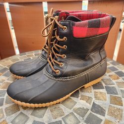 Colombia Marvin Winter Plaid Boots Men 9