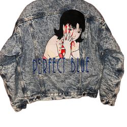 Vintage Levi’s Sherpa jacket acid wash anime perfect blue movie promo rare   