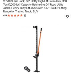 VEVOR Farm Jack, 60" Utility High Lift Farm Jack