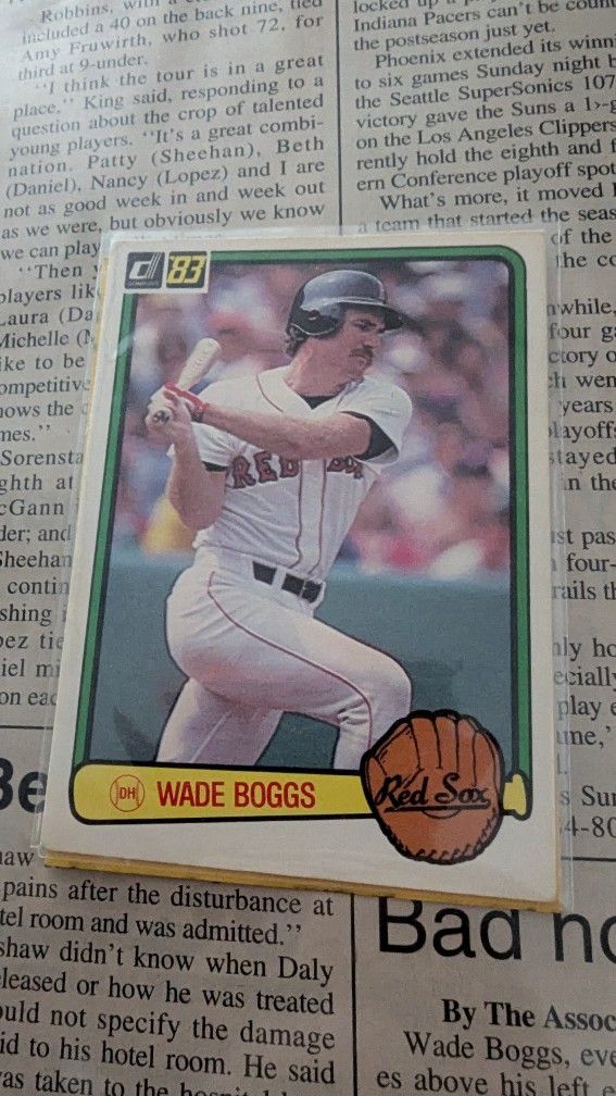 1983 Wade Boggs Rookie Card