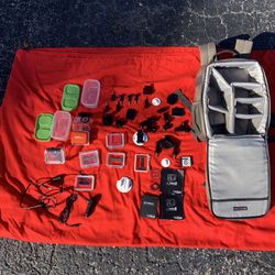 Lots Of GoPro Accessories With Lowepro Photo Backpack 