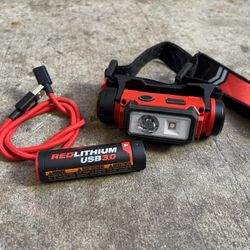 Milwaukee 600 Lumens LED REDLITHIUM Hard Hat Headlamp