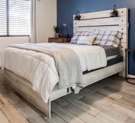 Queen bed frame with box spring